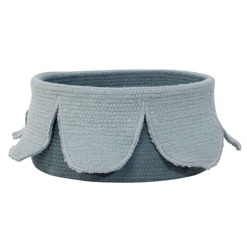 Lorena Canals. Καλάθι αποθήκευσης λουλούδι Petals Vintage Blue – Dark Green 20Χ33Χ33
