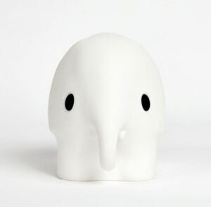 Λευκό παιδικό φωτιστικό νυχτός Elephant First Light σε σχήμα ελέφαντα