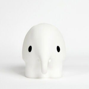 Λευκό παιδικό φωτιστικό νυχτός σε σχήμα ελέφαντα