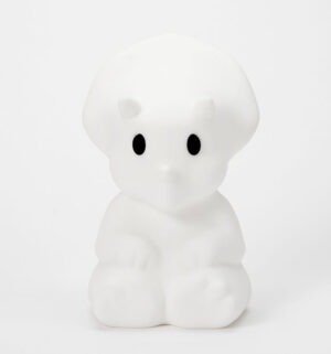 Λευκό παιδικό φωτιστικό νυχτός Mr Maria σε σχήμα δεινοσαύρου Mira