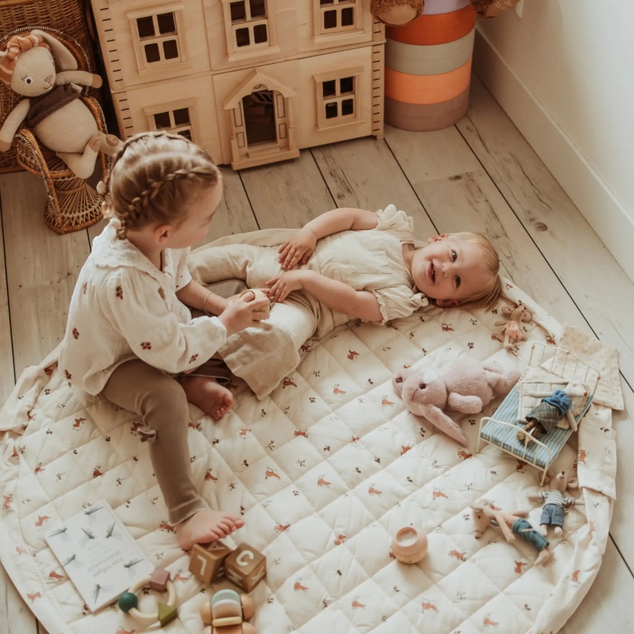 PLAY&GO. Baby play mat made of organic cotton 3-in-1. Rabbit - Image 2