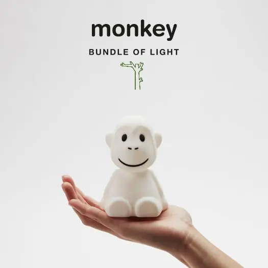 MR MARIA. Φωτιστικό νυχτός Monkey Bundle of Light (Small)