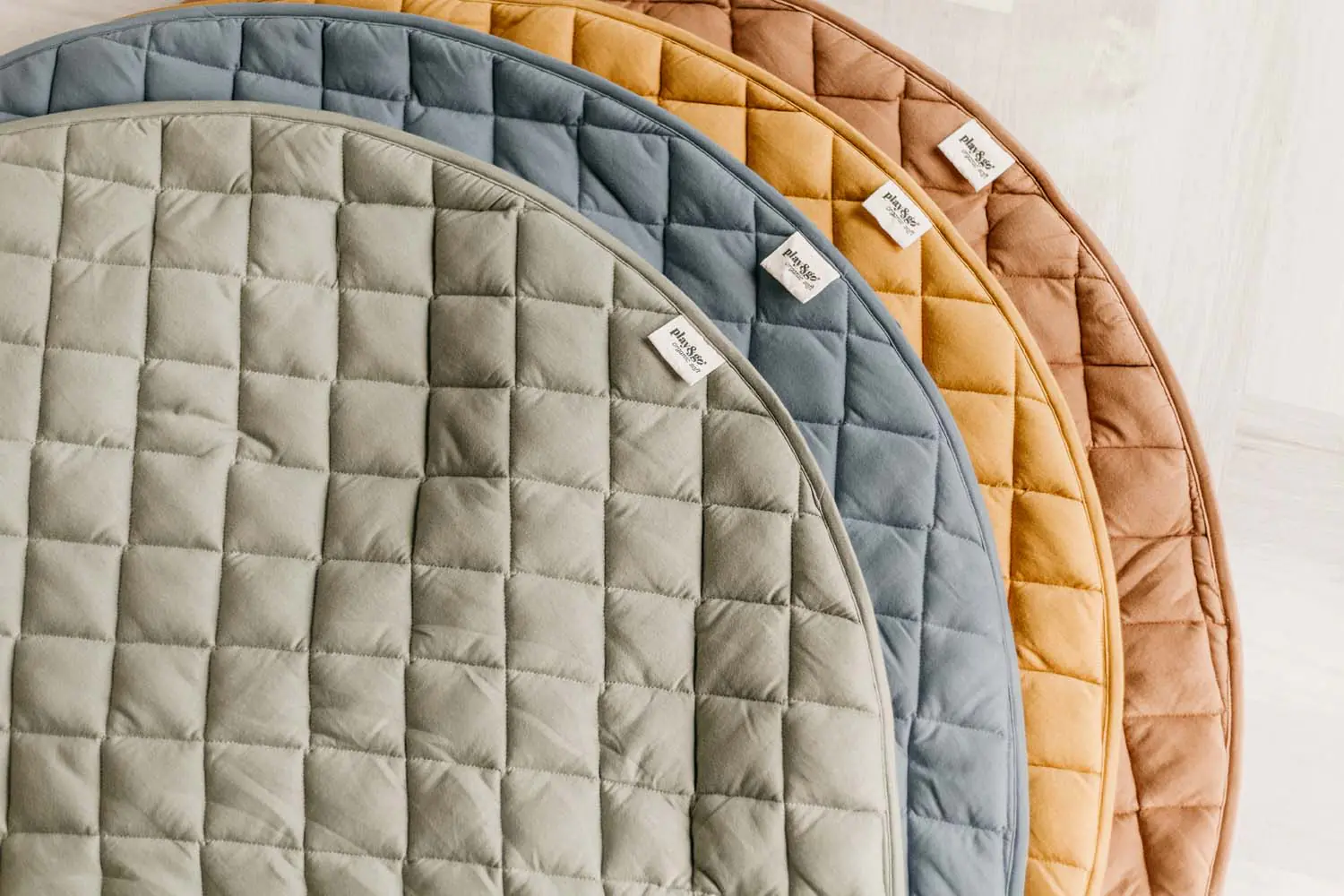 PLAY&GO. Baby play mat made of organic cotton 3-in-1. Mustard Chai Tea - Image 10