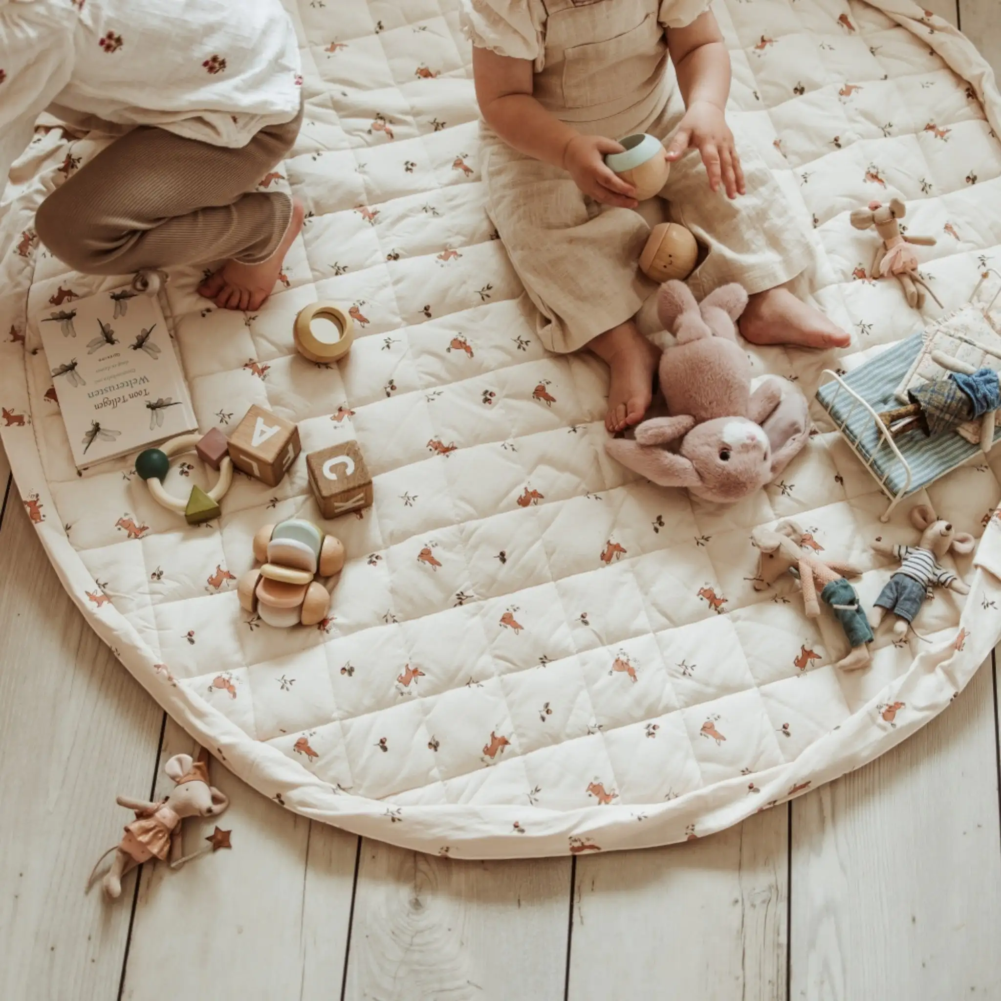 PLAY&GO. Baby play mat made of organic cotton 3-in-1. Rabbit - Image 9