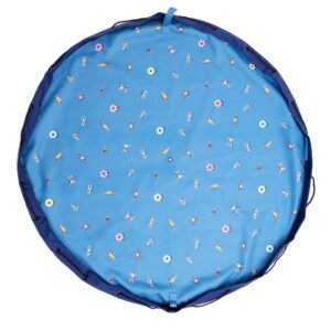 Αδιάβροχο PLAY&GO χαλάκι παιχνιδιού - τσάντα 2 σε 1 Outdoor Swim Fun, διαμέτρου 140 εκ., σε μπλε χρώμα με ρυθμιζόμενο ιμάντα ώμου.